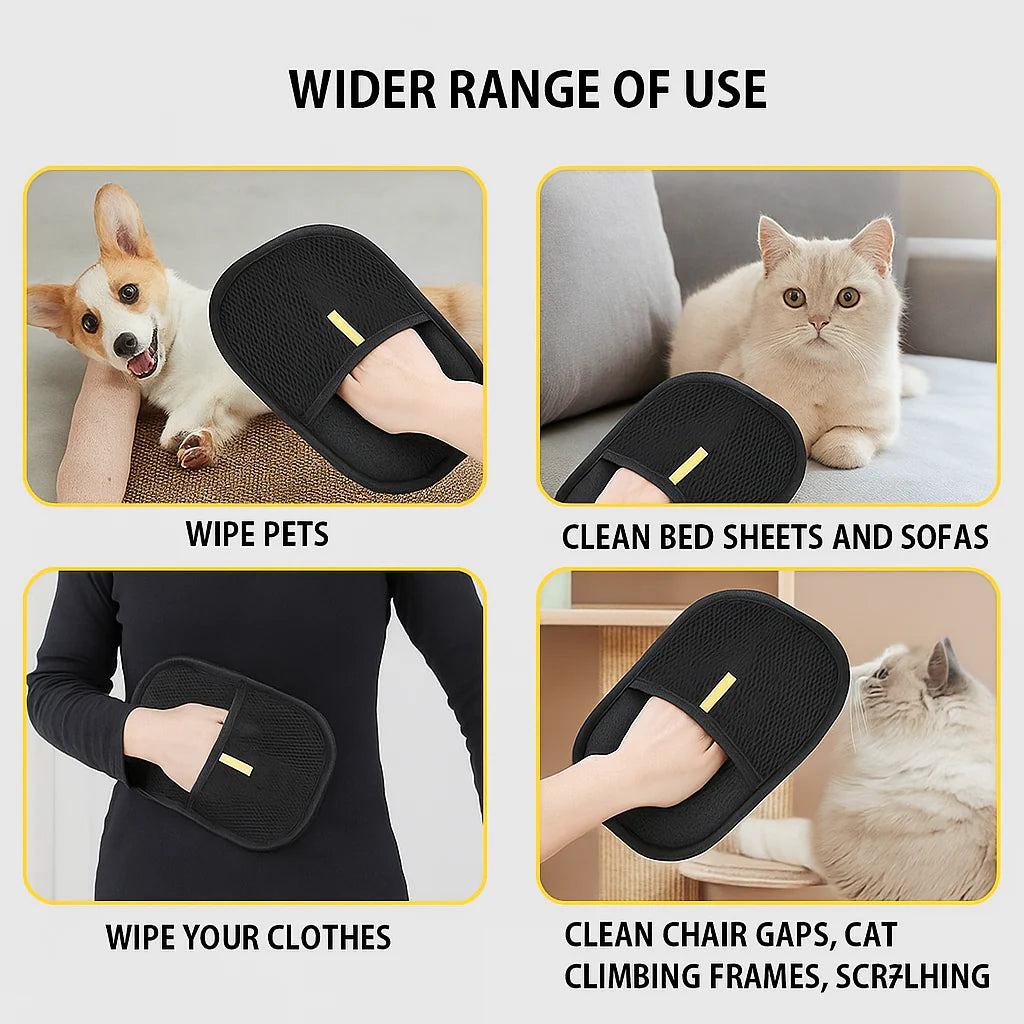Static Pet Hair Removal Gloves